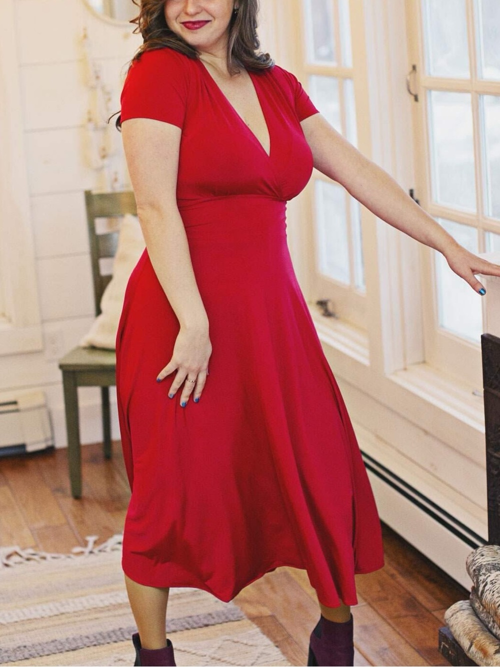 Karina Dresses Red Margaret dress XL EUC